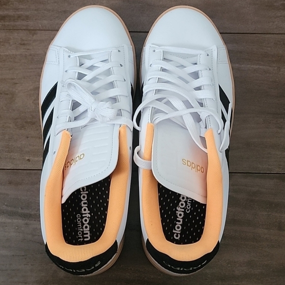 Adidas Grand Court Alpha White Flash Orange Size 10 - Picture 7 of 9